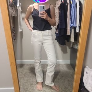 Abercrombie and Fitch White Boot jeans